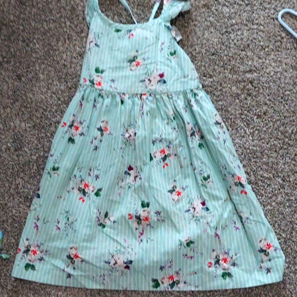 Blue floral dress